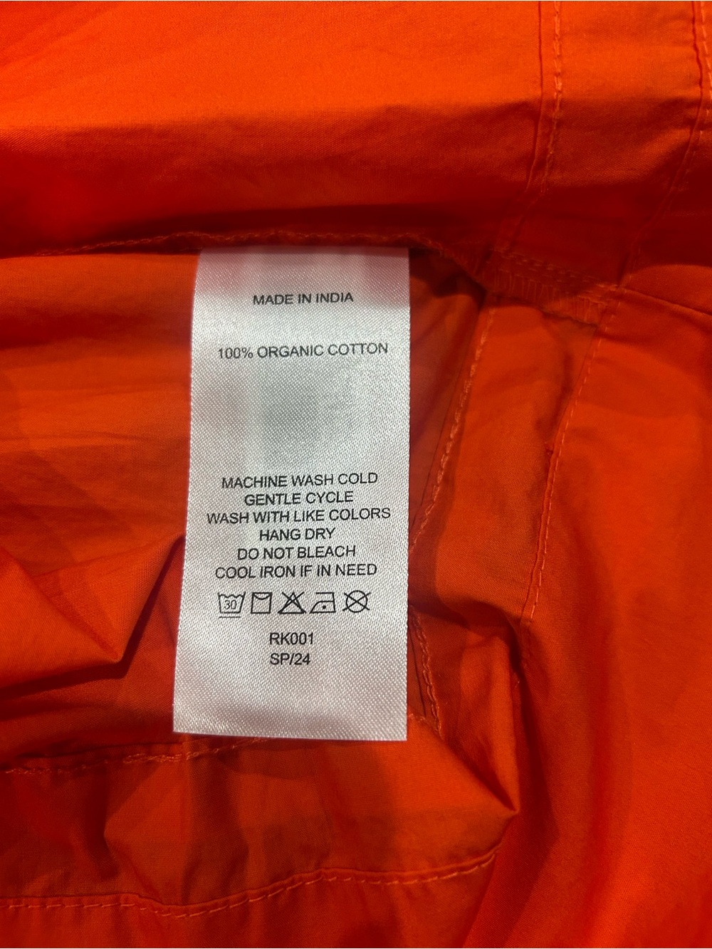 Quince 100% Organic Cotton Poplin Tiered Maxi Dress Vermillon Red L - Picture 9 of 14